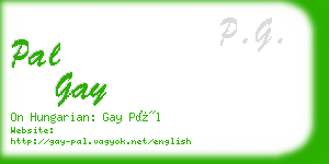 pal gay business card